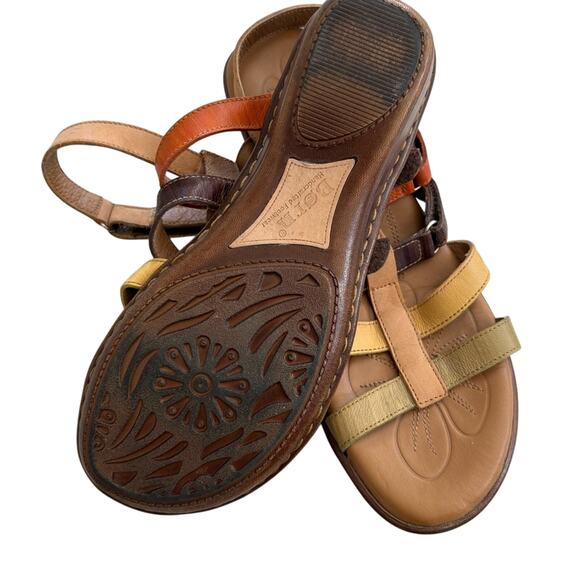 Born Women’s Multicolor Strappy Leather Sandals - Picture 4 of 5